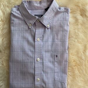 Men’s Izod Button Down Dress Shirt Size Large